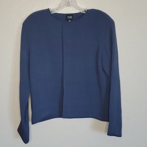 Eileen Fisher blue gauze jacket